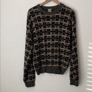 Windridge Men's Geometric Acrylic crewneck Sweater Size M